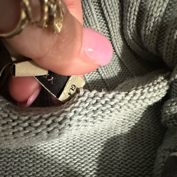 Burberry Knit 100% Cotton Nova Check Sweater Snap Turtleneck Size Small EUC - Picture 7 of 13